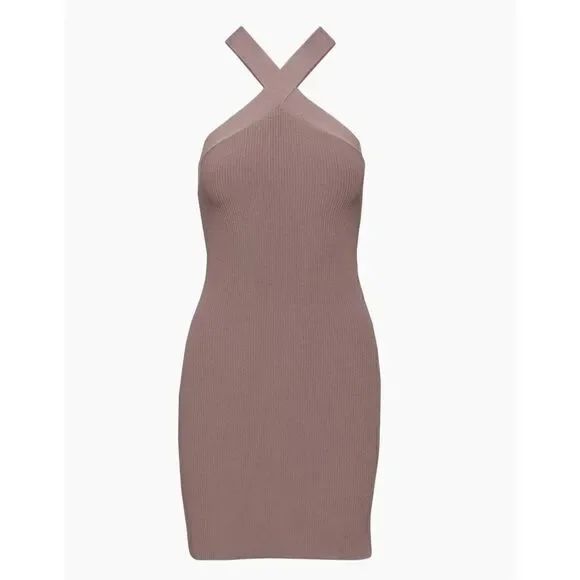 knitted open back dress Fine Knit Longsleeve Open Back Maxi Dress main image 1